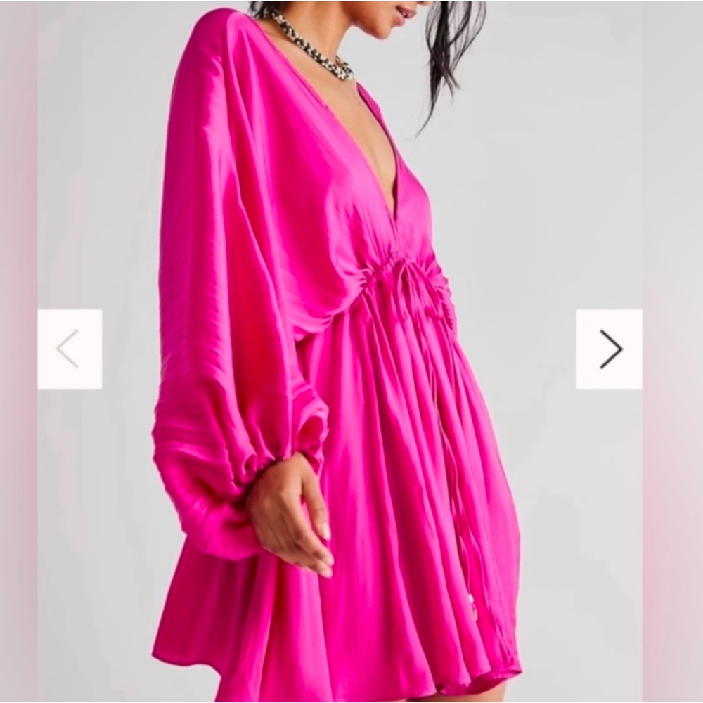 Free People Womens Printed Arzel Mini Dress
